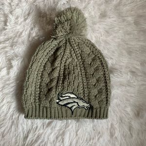 Gray Denver Bronco beanie